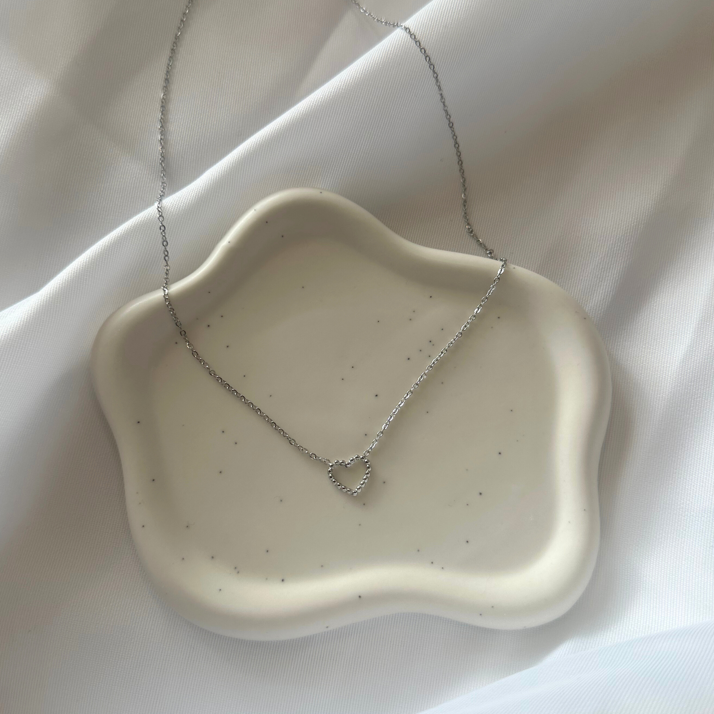Collier coeur acier inoxydable - Florence