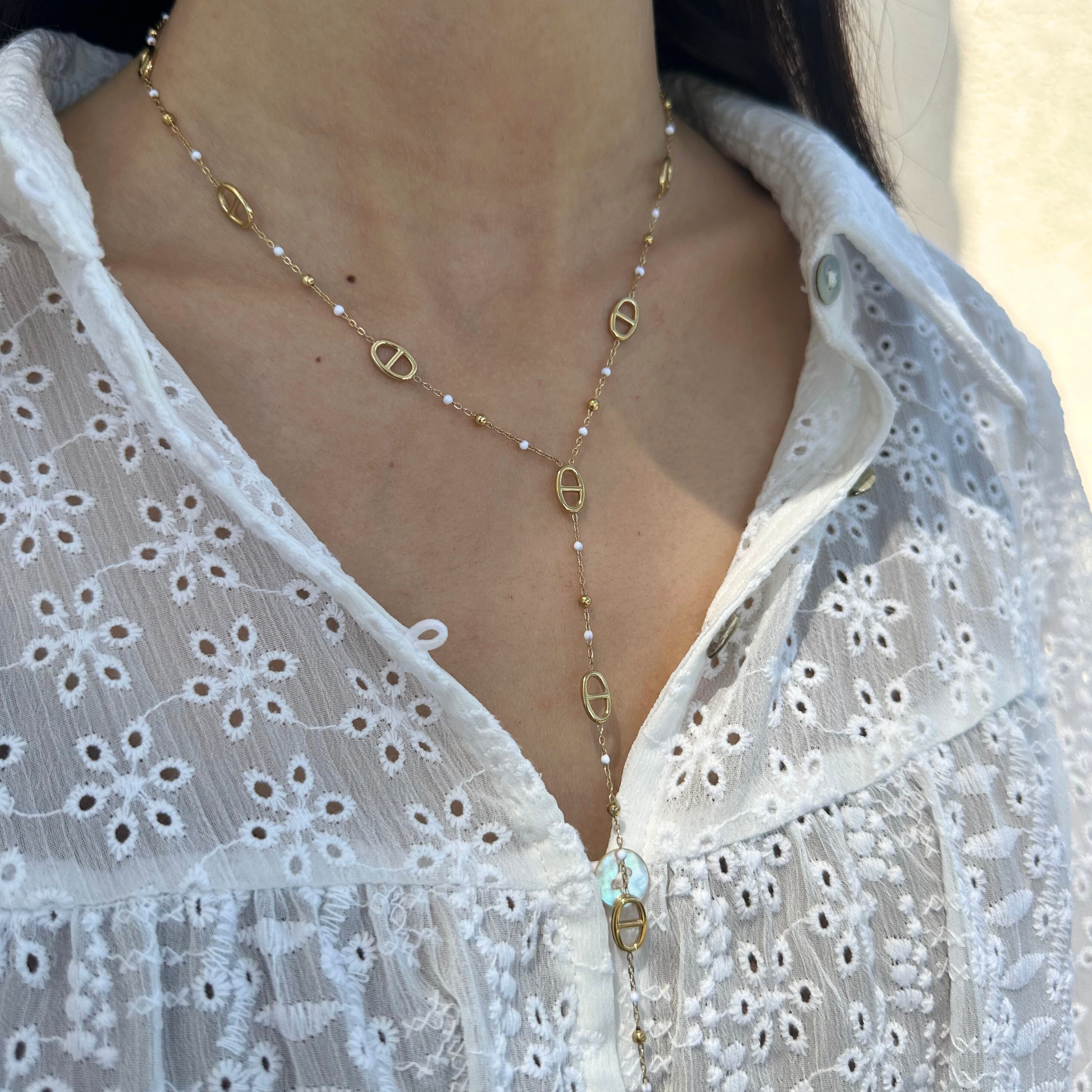 Collier acier inoxydable - Santorin