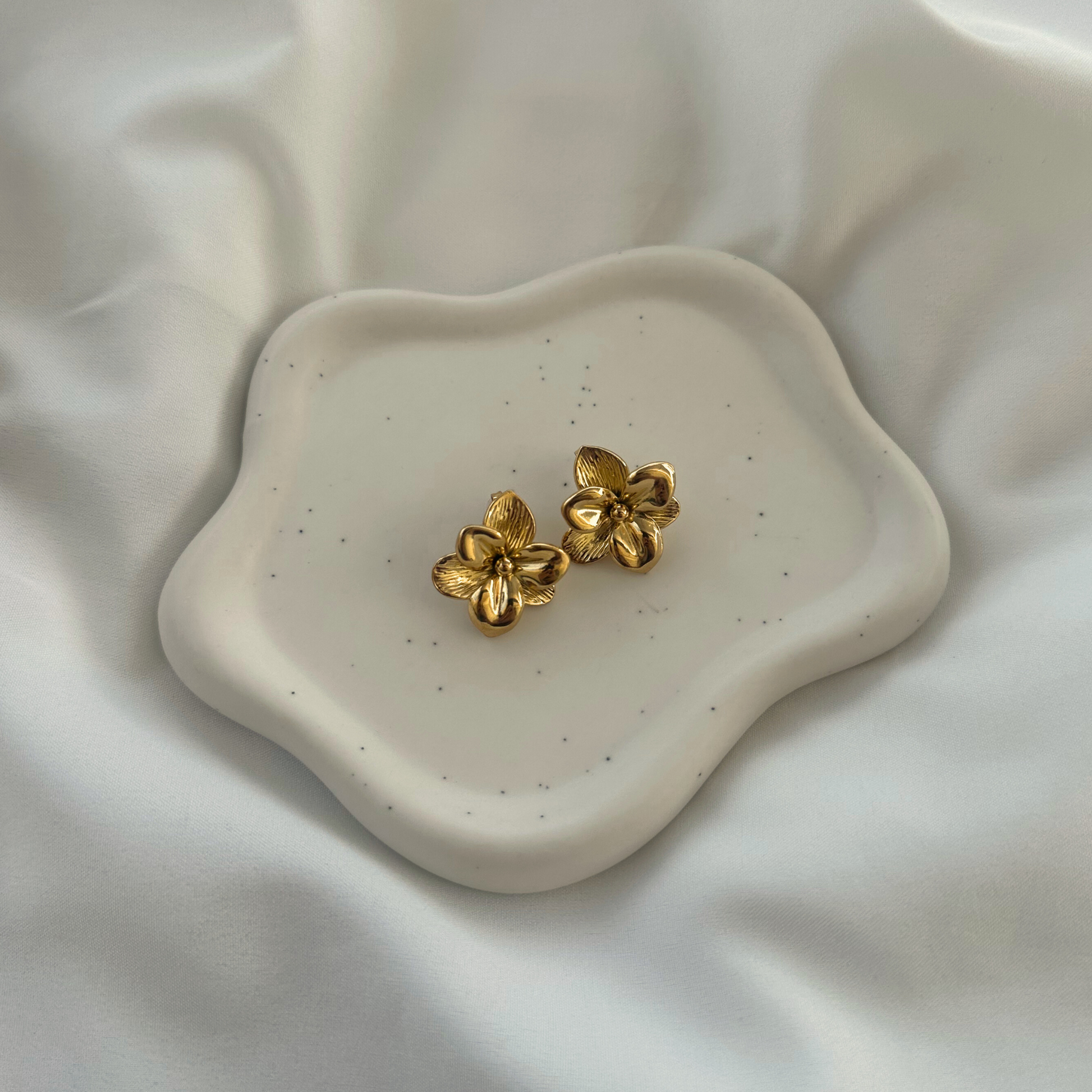 Boucles d'oreilles acier inoxydable - Bali